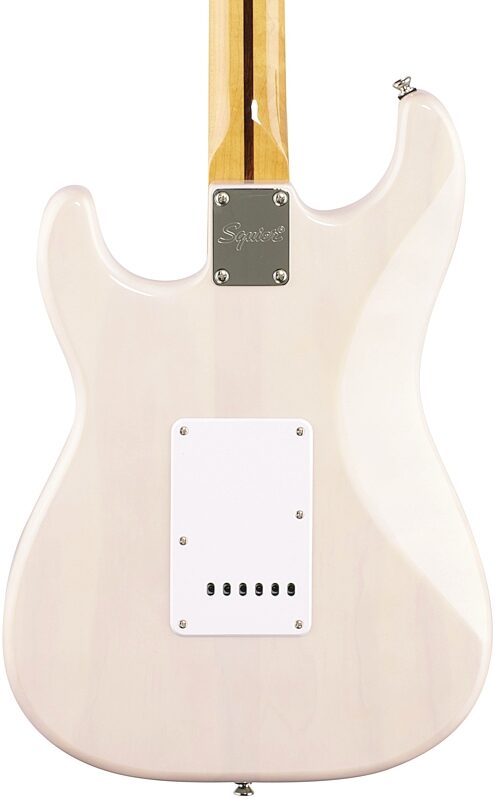 Squier Classic Vibe '50s Stratocaster Electric Guitar, with Maple Fingerboard, White Blonde, Body Straight Back