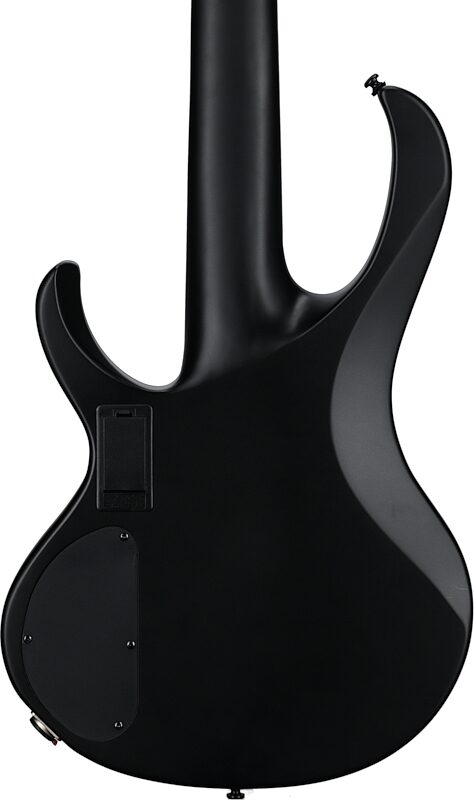 Ibanez Iron Label BTB625EX Bass Guitar, Flat Black, Body Straight Back