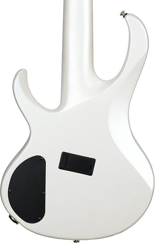 Ibanez BTB605MLM Multi-Scale Bass Guitar, 5-String, Pearl White Matte, Body Straight Back