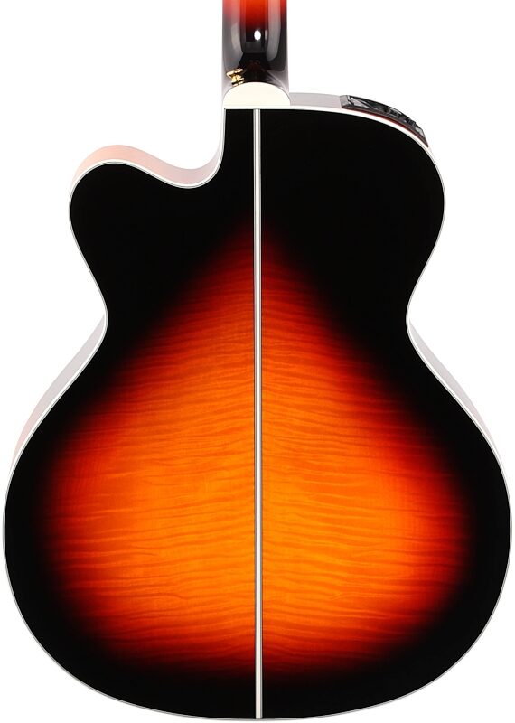 Takamine GJ72CE Jumbo Cutaway Acoustic-Electric Guitar, 12-String, Brown Sunburst, Body Straight Back