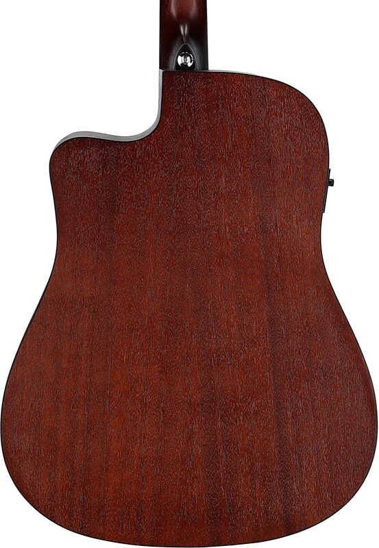 Ibanez PF54CE Acoustic-Electric Guitar, Weathered Black Open Pore, Body Straight Back
