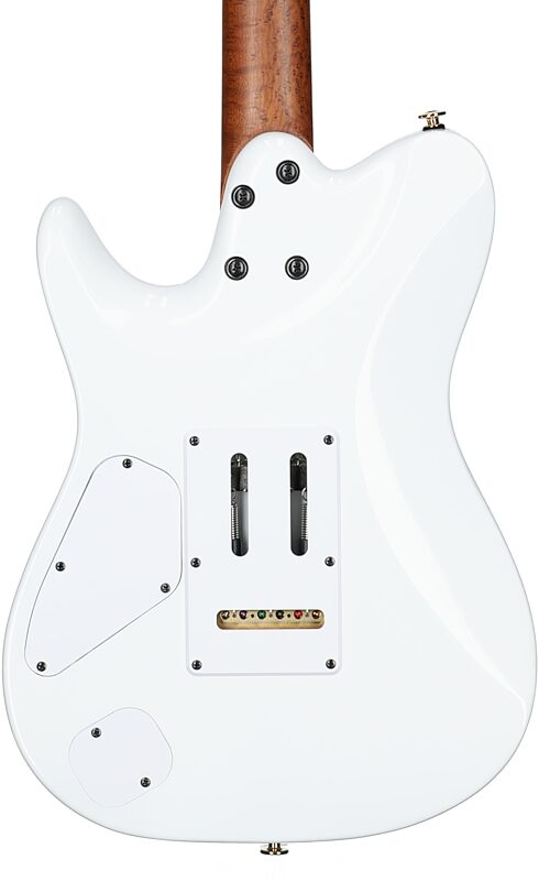 Ibanez LB1 Lari Basilio Electric Guitar (with Case), White, Body Straight Back