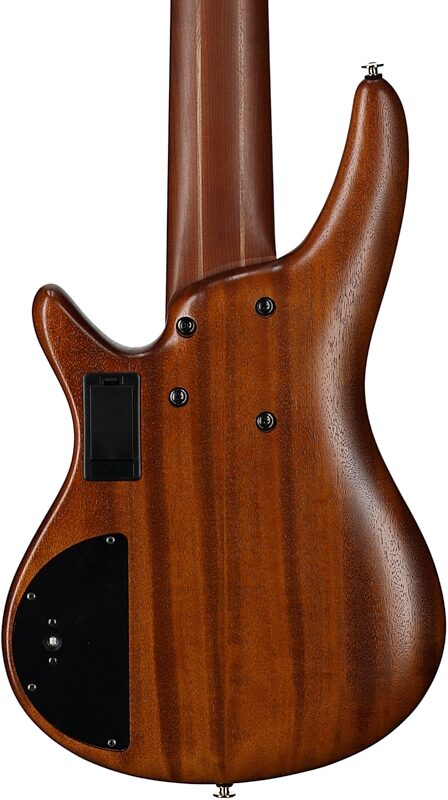 Ibanez SR5506 Prestige Electric Bass, 6-String (with Case), Mocha Flat, Body Straight Back