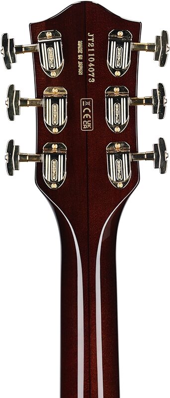 Gretsch G-6122T62 VS 62 Country Gentleman Electric Guitar (with Case), Walnut, Serial Number JT21104073, Headstock Straight Back
