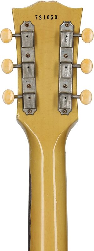 Gibson Custom 1957 Les Paul Junior Murphy Lab Heavy Aged Electric Guitar (with Case), TV Yellow, Serial Number 721050, Headstock Straight Back