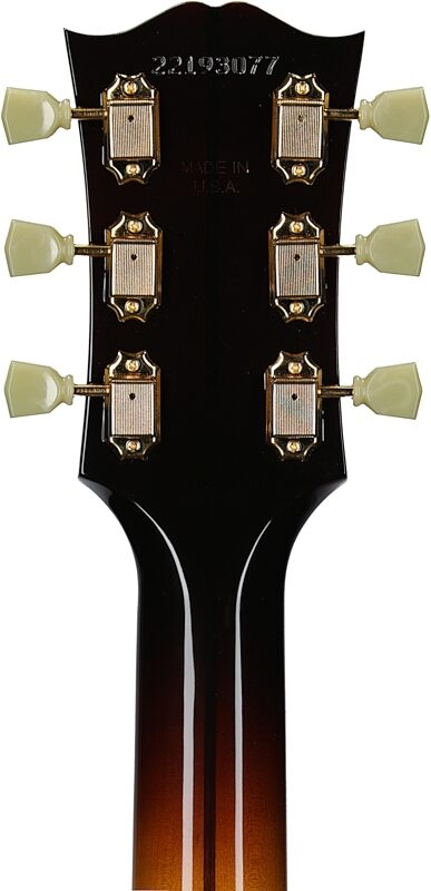 Gibson SJ-200 Original Jumbo Acoustic-Electric Guitar (with Case), Vintage Sunburst, Serial Number 22193077, Headstock Straight Back