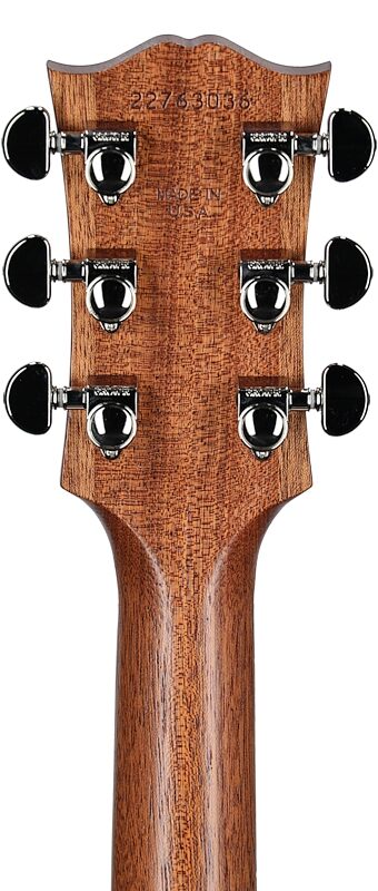 Gibson SJ-200 Studio Walnut Jumbo Acoustic-Electric Guitar (with Case), Satin Natural, Serial Number 22763036, Headstock Straight Back