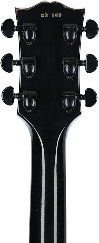 Gibson Custom Kirk Hammett 1989 Les Paul Custom Electric Guitar (with Case), Ebony, Serial Number Kh100, Headstock Straight Back