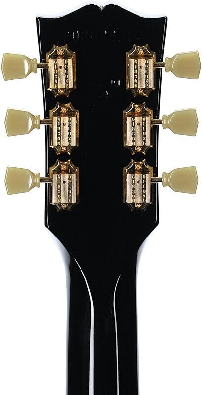 Gibson Limited Edition ES-345 Electric Guitar (with Case), Ebony, Serial Number 208020264, Headstock Straight Back