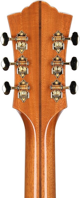 Guild F-55E Jumbo Maple Acoustic-Electric Guitar (with Case), Natural, Serial Number C240215, Headstock Straight Back