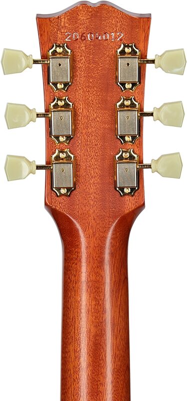 Gibson Custom Shop 1960 Hummingbird Fixed Bridge VOS Acoustic Guitar (with Case), Heritage Cherry Sunburst, Serial Number 20604012, Headstock Straight Back