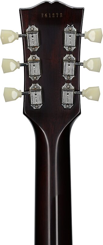Gibson Custom 57 Les Paul Standard Goldtop VOS Electric Guitar (with Case), Gold Top with Dark Back, Serial Number 741272, Headstock Straight Back