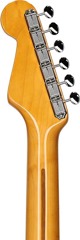 Fender 70th Anniversary American Vintage II 1954 Stratocaster Electric Guitar (with Case), 2-Color Sunburst, Serial Number V704164, Headstock Straight Back