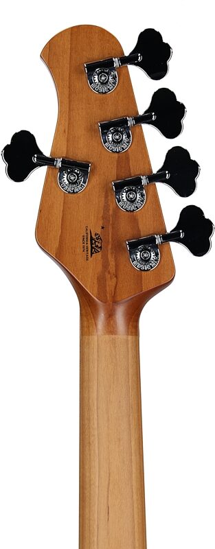 Ernie Ball Music Man StingRay 5 Special Electric Bass, 5-String (with Case), Hot Honey, Serial Number F96811, Headstock Straight Back