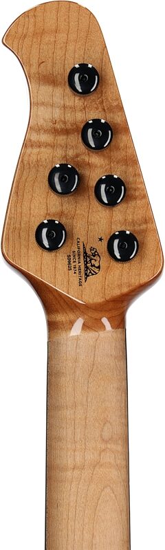Ernie Ball Music Man Kaizen 6 Electric Guitar (with Case), Ember Burst, Serial Number S09625, Headstock Straight Back