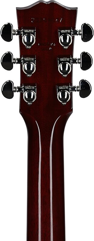 Gibson Limited Edition Hummingbird Standard Acoustic-Electric Guitar (with Case), Wine Red, Serial Number 23304087, Headstock Straight Back