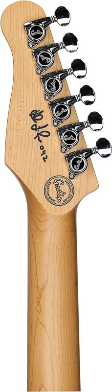 Godin Lerxst Grace Vega Electric Guitar (with Case), Red, Serial Number 24310883, Headstock Straight Back