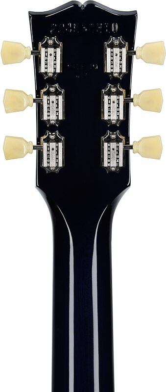 Gibson Les Paul Standard 50s Custom Color Electric Guitar, Figured Top (with Case), Blueberry Burst, Serial Number 224830310, Headstock Straight Back