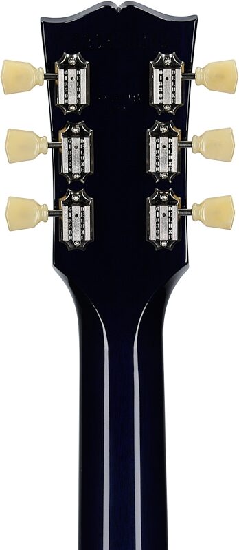 Gibson Les Paul Standard 50s Custom Color Electric Guitar, Figured Top (with Case), Blueberry Burst, Serial Number 226830269, Headstock Straight Back