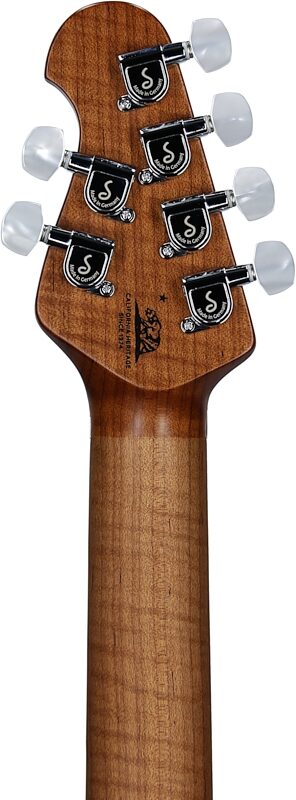 Ernie Ball Music Man Axis Electric Guitar (with Mono Gig Bag), Honey Pot Flame, with Mono Bag, Serial Number H08424, Headstock Straight Back
