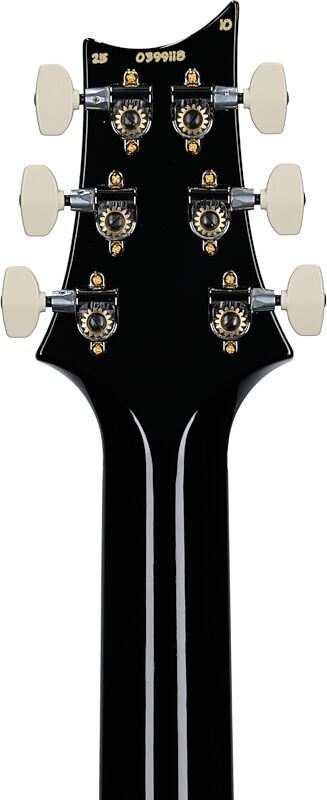 PRS Paul Reed Smith Custom 24-08 10-Top Pattern Thin Electric Guitar (with Case), Charcoal Burst, Serial Number 0399118, Headstock Straight Back