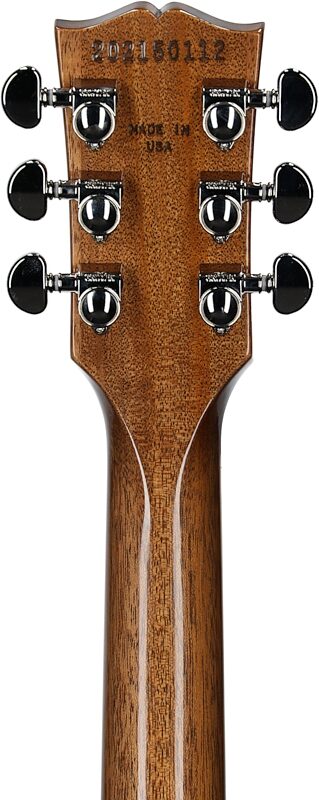 Gibson Limited Edition Les Paul Standard '60s Double Trouble Electric Guitar, Vintage Tobacco, Serial Number 202150112, Headstock Straight Back