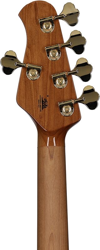 Ernie Ball Music Man StingRay 5 Special HH Electric Bass (with Case), Ocean Sparkle, Serial Number K06442, Headstock Straight Back