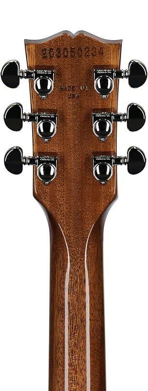Gibson Les Paul Standard 60s Custom Color Electric Guitar, Figured Top (with Case), Honey Amber, Serial Number 203050234, Headstock Straight Back