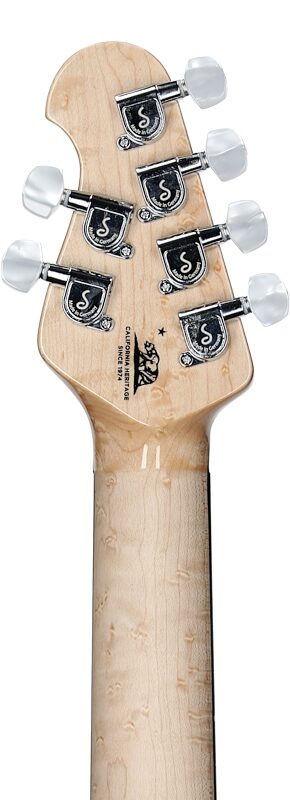 Ernie Ball Music Man BFR Luke 4 HSS Electric Guitar, Green Tide, Serial Number D01346, Headstock Straight Back