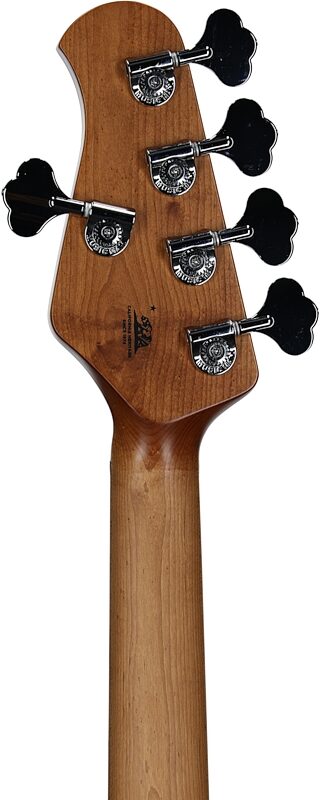 Ernie Ball Music Man StingRay 5 Special HH Electric Bass (with Case), Hot Honey, Serial Number K06091, Headstock Straight Back
