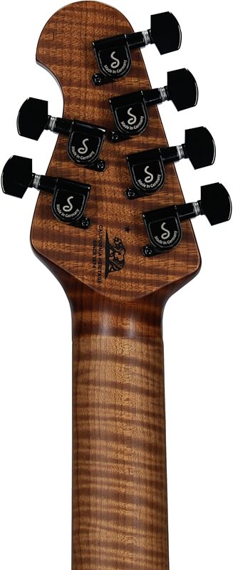 Ernie Ball Music Man Axis Electric Guitar (with Mono Gig Bag), Charcoal Cloud Quilt, with Mono Gig Bag, Serial Number H06732, Headstock Straight Back