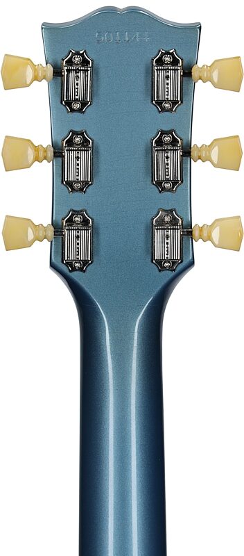 Gibson Custom 1964 SG Maestro Murphy Lab Ultra Light Age (with Case), Pelham Blue, Serial Number 501144, Headstock Straight Back