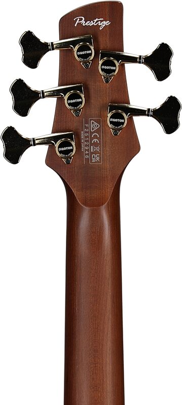 Ibanez Prestige SR4505 Electric Bass, 5-String (with Case), Desert Sunset Burst, Serial Number 210001F2512946, Headstock Straight Back