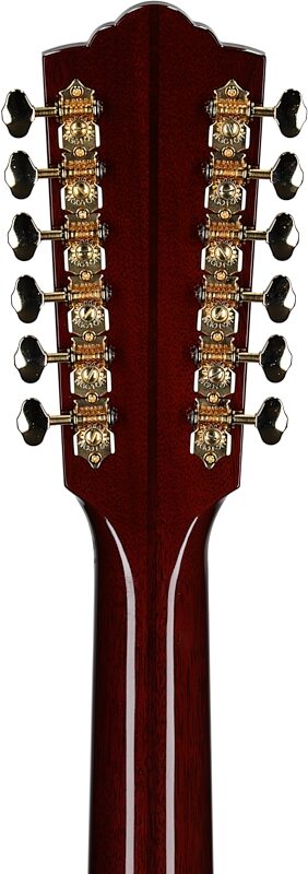 Guild F-512E Acoustic-Electric Guitar, 12-String (with Case), Natural, Serial Number US250268, Headstock Straight Back