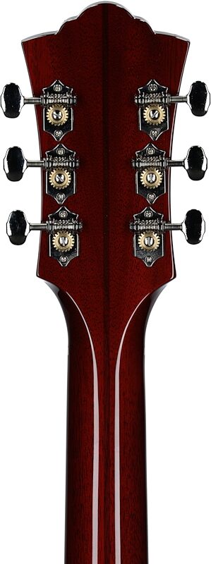 Guild F-40 Traditional Jumbo Acoustic Guitar (with Case), Antique Sunburst, Serial Number US250189, Headstock Straight Back
