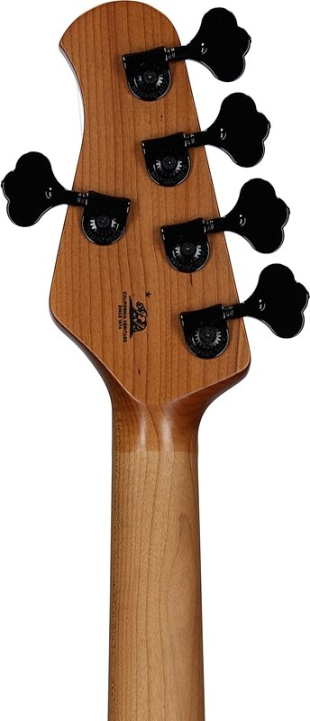 Ernie Ball Music Man StingRay 5 Special HH Electric Bass (with Case), Black Rock, Serial Number K07671, Headstock Straight Back