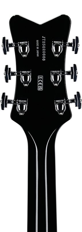 Gretsch Pro Collection Falcon Electric Guitar (with Case), Black, Serial Number JT25020666, Headstock Straight Back