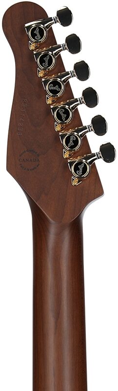 Godin Artisan TC Electric Guitar, Maple Fingerboard (with Case), Whiskey Burst, Serial Number 25314258, Headstock Straight Back