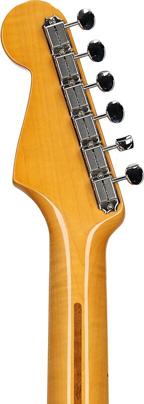 Fender American Vintage II 1957 Stratocaster Electric Guitar, with Maple Fingerboard (and Case), Vintage Blonde, Headstock Straight Back