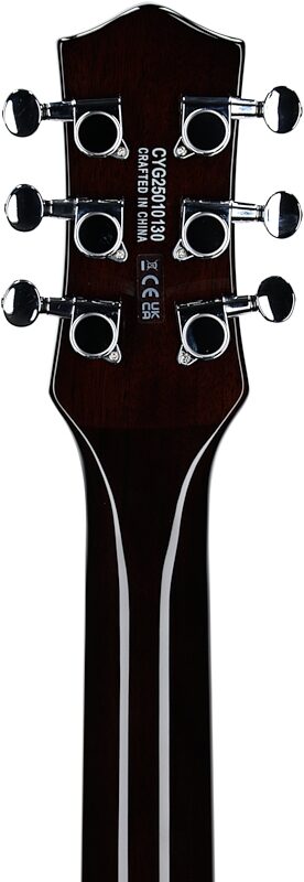 Gretsch G5230T Electromatic Sparkle Jet FT Electric Guitar, Gold, Headstock Straight Back