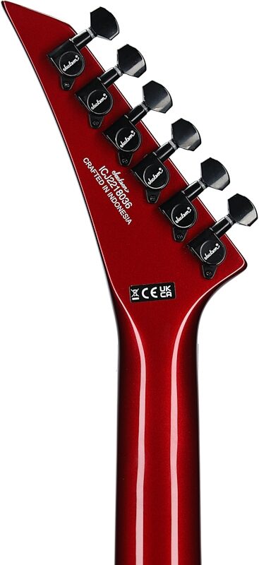 Jackson X Series Soloist SLX DX Electric Guitar (with Poplar Body), Red Crystal, Headstock Straight Back