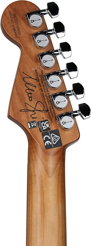Charvel Marco Sfogli PM SC1 HSS Electric Guitar, Transparent Purple, Headstock Straight Back