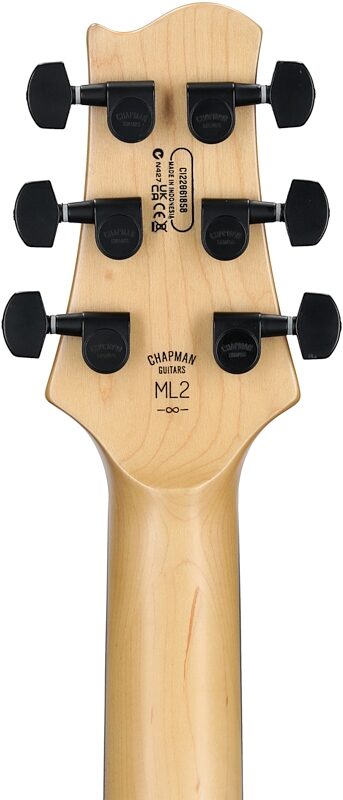 Chapman ML2 Electric Guitar, Deep Red Satin, Headstock Straight Back