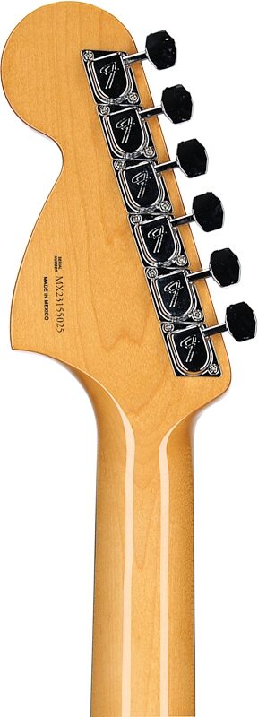 Fender Vintera II '70s Jaguar Electric Guitar, Maple Fingerboard (with Gig Bag), Black, Headstock Straight Back