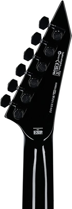 ESP LTD MH-1000NT Electric Guitar, Charcoal Burst, Headstock Straight Back