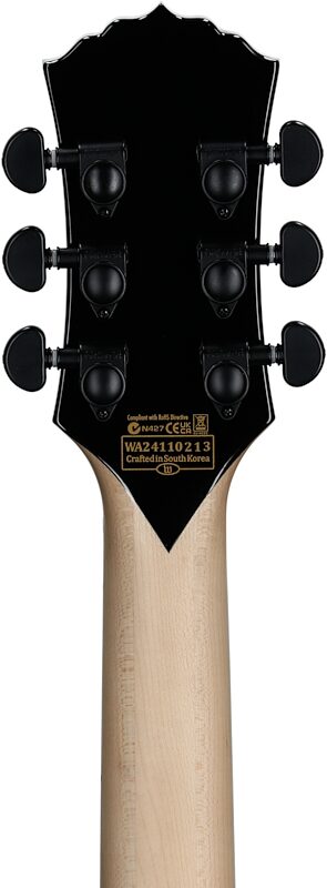 Wylde Audio Barbarian Electric Guitar, Left-Handed, Blood Raven, Headstock Straight Back