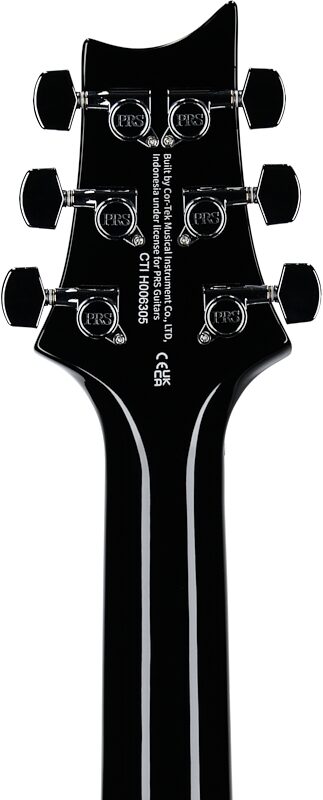 PRS Paul Reed Smith SE Special Semi-Hollow Electric Guitar (with Gig Bag), Charcoal Burst, Headstock Straight Back