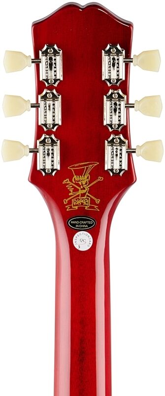 Epiphone Slash Les Paul Electric Guitar (with Case), Vermillion Burst, Blemished, Headstock Straight Back