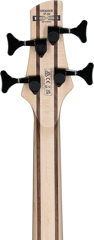 Ibanez SR300EB Electric Bass, Walnut Flat, Headstock Straight Back