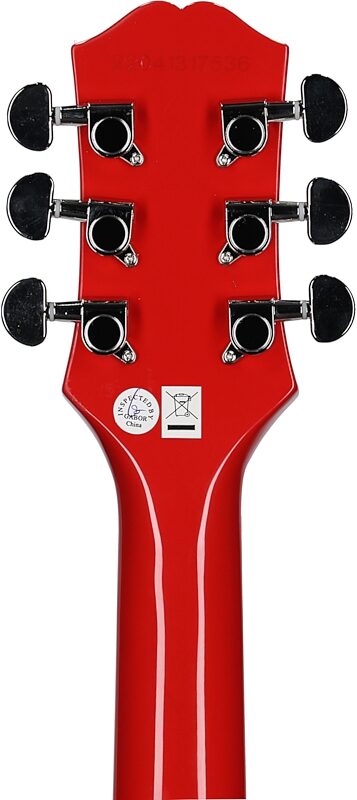 Epiphone Power Player SG Electric Guitar (with Gig Bag), Lava Red, Headstock Straight Back